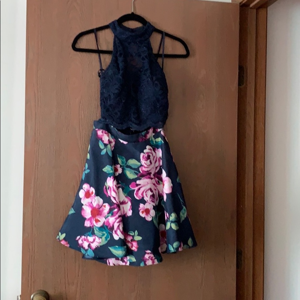 City Studio two piece floral dress